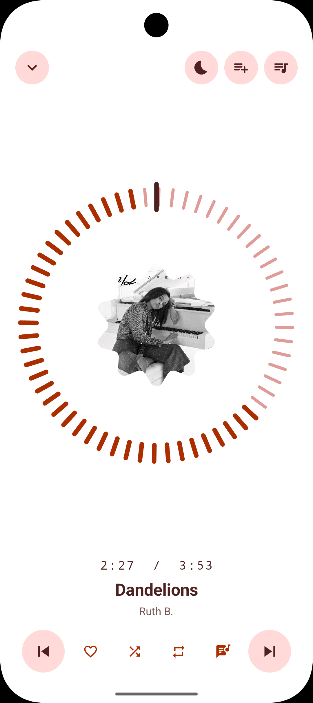 Dial — Spin the ring to scrub