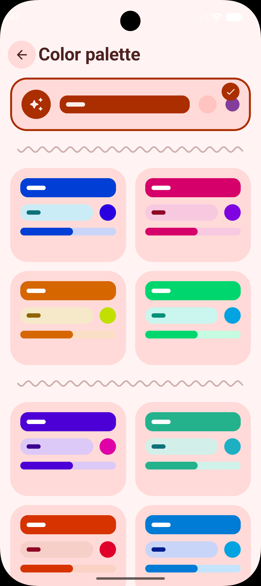 Palettes — Dynamic, or 29 curated