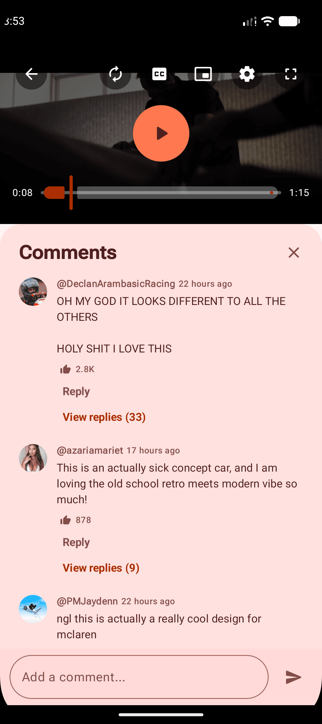 Comments — Read, reply and post